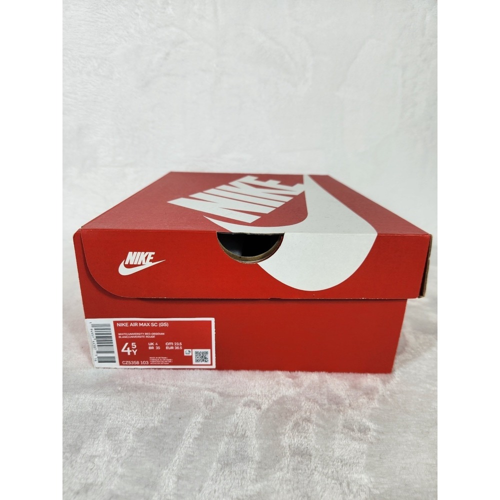 Nike Air Max SC GS 'Obsidian University Red' Sz 4.5Y CZ5358-103 - Picture 10 of 11